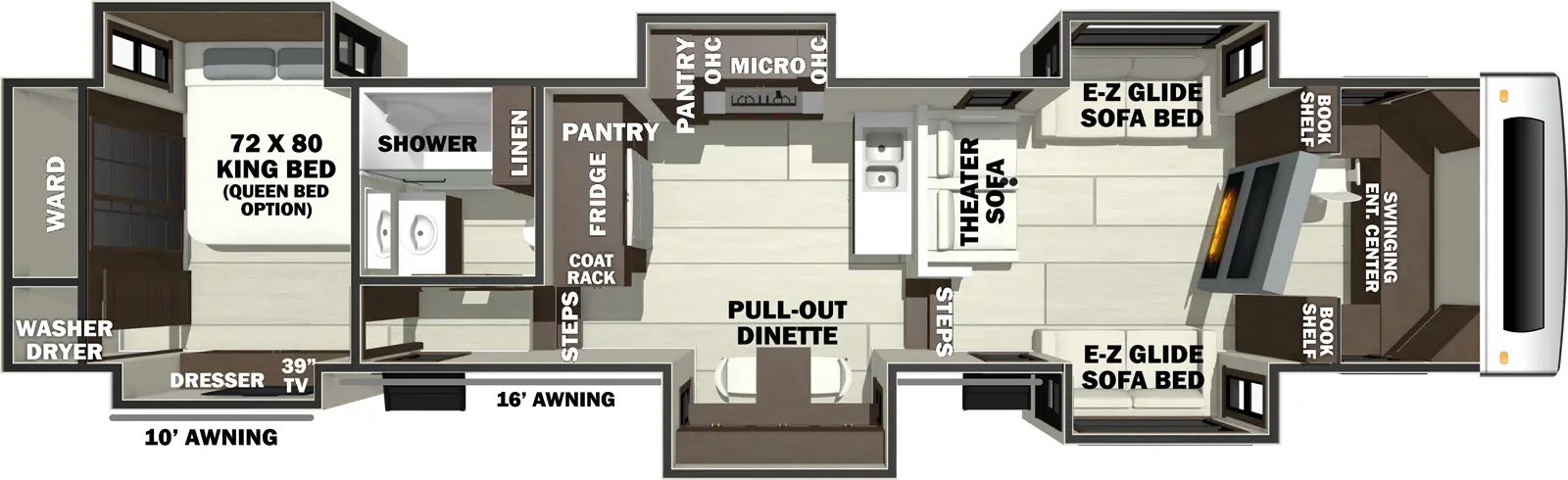 Riverstone 425FO Floorplan